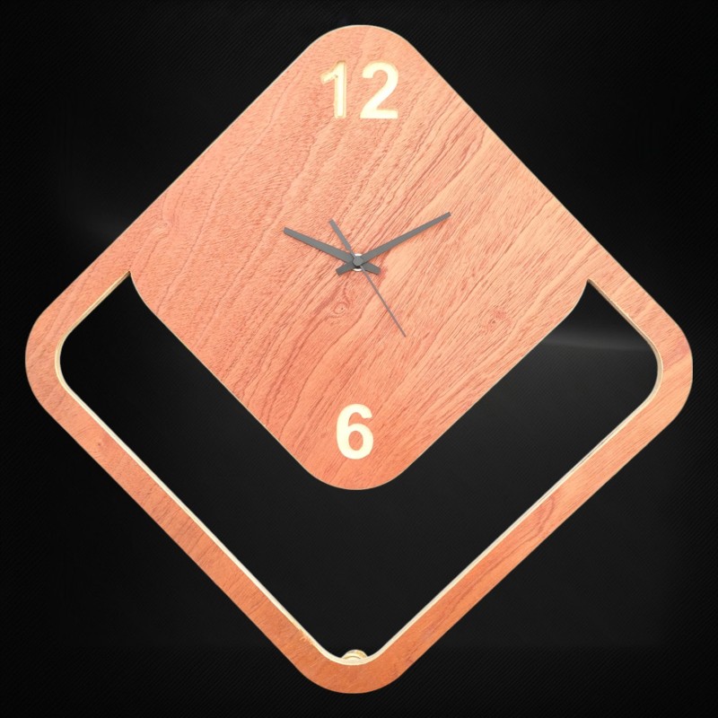 Horloge en bois faite à la main | Décoration murale unique | HL2405
