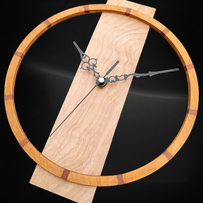 Horloge en bois artisanale avec ou sans carillon | Création unique | HL2404