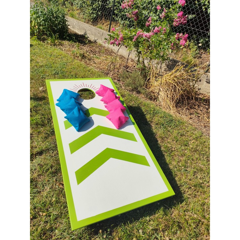 Jeu de Cornhole (1 planche et 8 sacs) JE2502