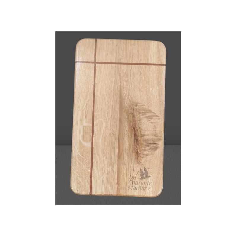 La planche personnalisée "La Charente-Maritime" chêne et padouk - PL2513