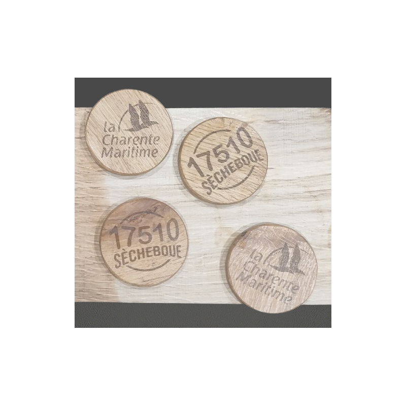 Sous-verre en bois 17510 Secheboue DI2502