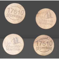 Sous-verre en bois 17510 Secheboue DI2502