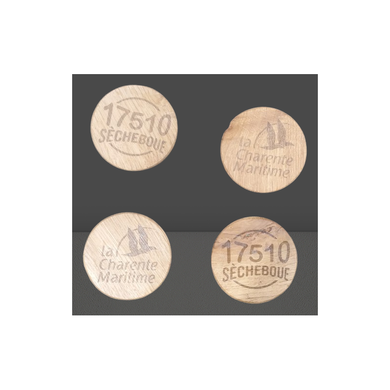 Sous-verre en bois 17510 Secheboue DI2502