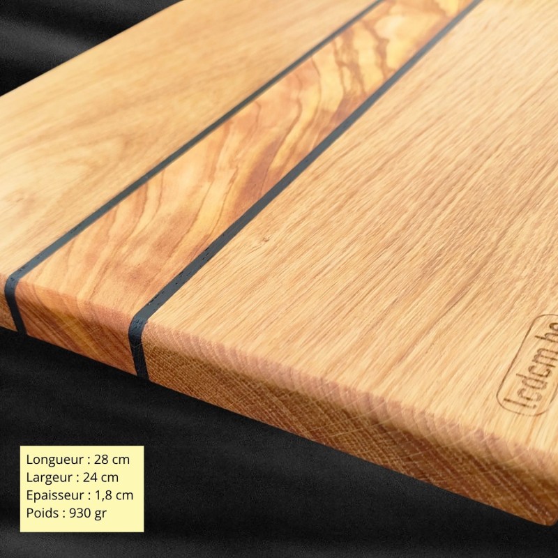 Planche apéro | chêne et bois d'olivier | PL2522