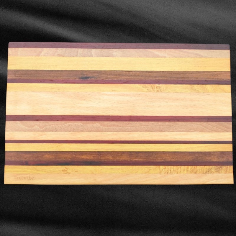 Planche culinaire design | Bois massif et détails exotiques | PL2528