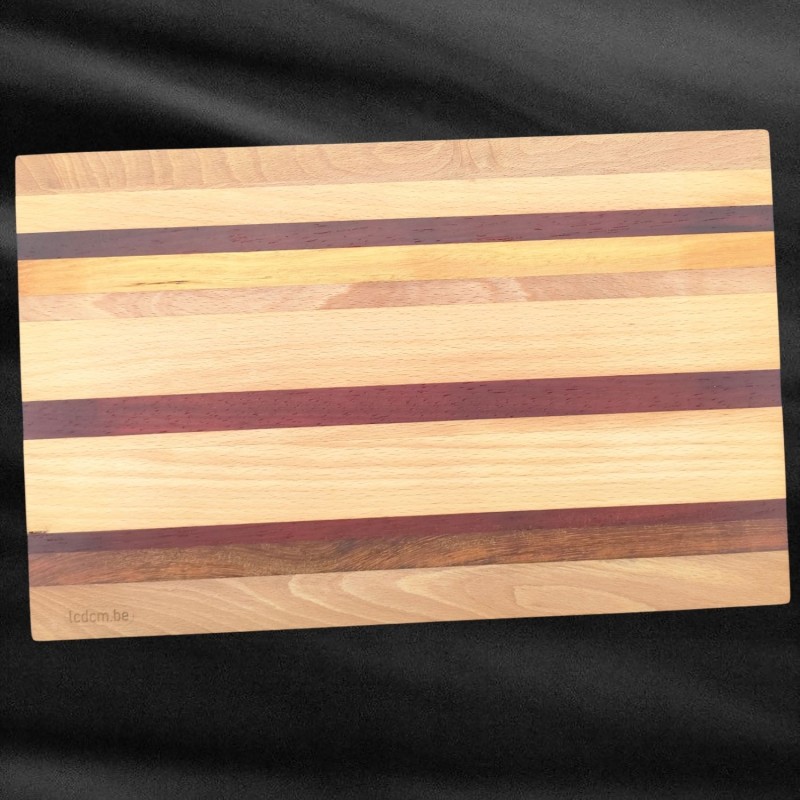 Planche de dégustation en hêtre et bois exotique | PL2529