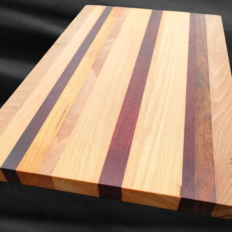 Planche de dégustation en hêtre et bois exotique | PL2529
