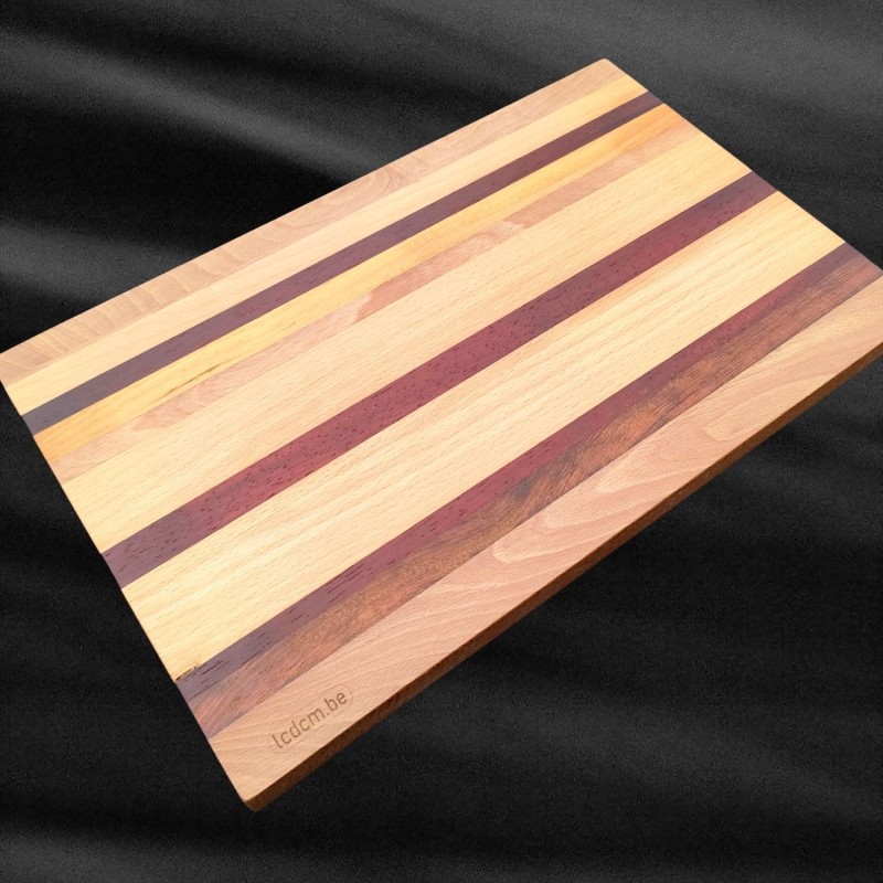 Planche de dégustation en hêtre et bois exotique | PL2529