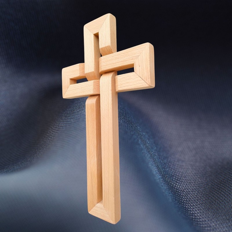 Croix en bois effet 3D - DI2503